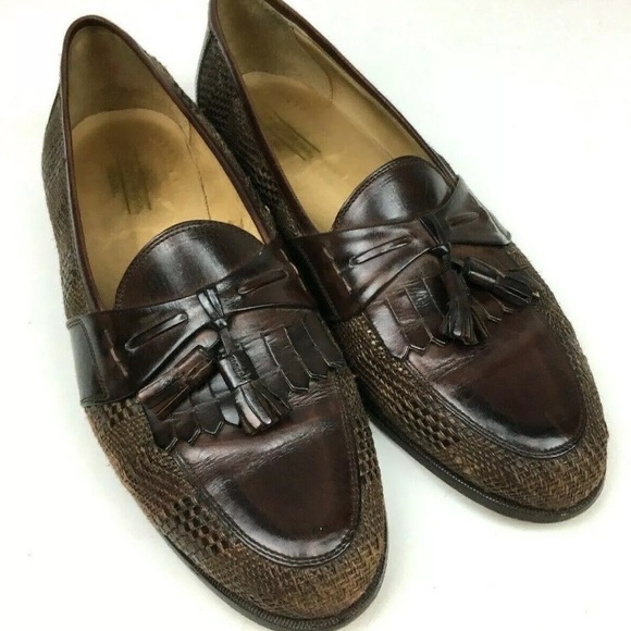 Johnston & Murphy Other - Johnston & Murphy Loafers Leather Brown Italy 13 M